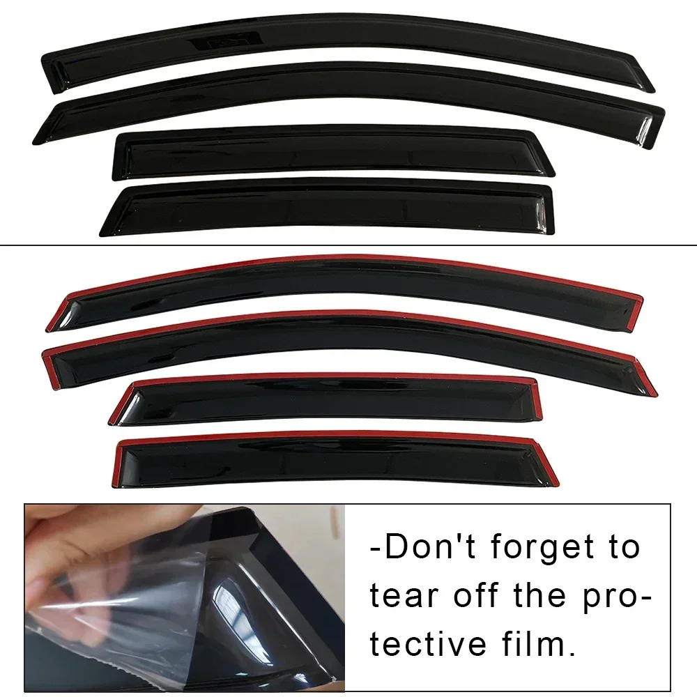 Jaguar E-PACE 2017 2018 2019 2020 2021 2022 윈드 디플렉터 레인 가드 도어 바이저 벤트 쉐이드 벤트 바이저 윈도우 바이저