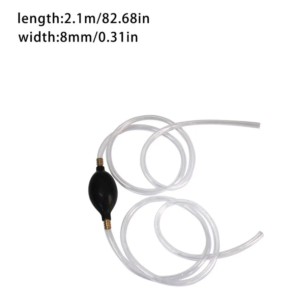 

New Auto Car Siphon Syphon Hose Tube Pump for Fluid Water Gas Gasoline Liquid Transfer Portable Manual Hand Pump Tools