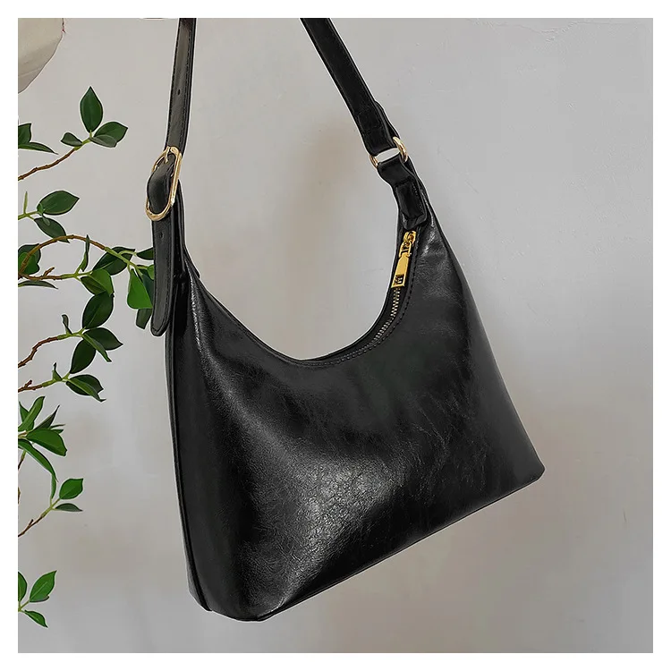 thumbnail image 1 of Bolsos de hombro de media luna para mujer, pequeños bolsos y carteras de mano, diseñador de lujo, Sac A Main, nueva marca de moda, cuero sintético, nuevo, 1 of 5