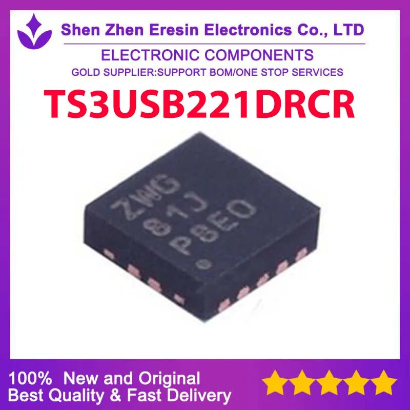 

Бесплатная доставка, 5 шт./лот TS3USB221DRCR QFN10, новый и оригинальный