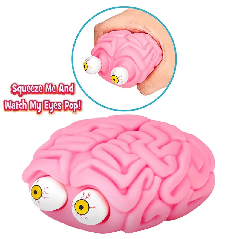 Squishy Stress Spielzeug Mit Popping Eyes – Rot, Weich & Elastisch, Für Kinder Ab 3 Jahren