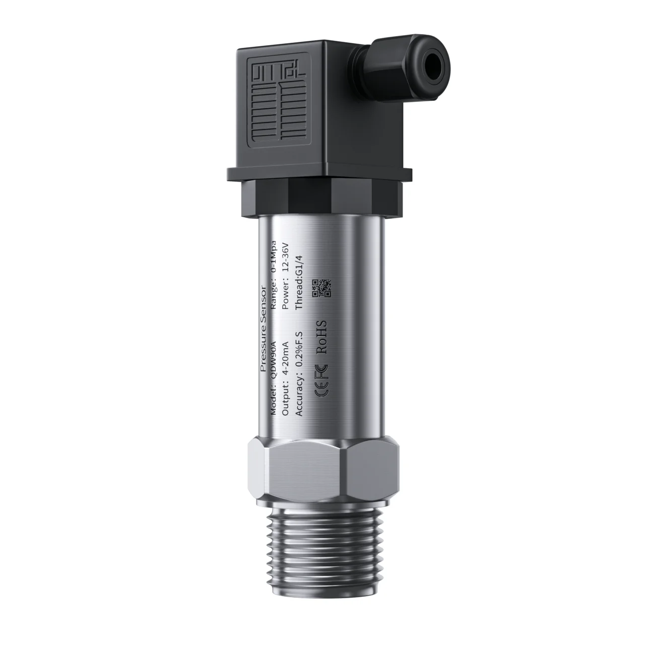 NPT1/4 Hydraulic Pressure Transmitter 16bar 100bar 150bar 250bar DC5V Pressure Gauge 0-5V 0.5-4.5V RS485 Sensor