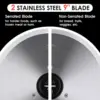 Electric Meat Slicer, 200W Electric Deli Food Slicer with 9” Removable Stainless Steel Blade & Adjustable Thickness Dia 3