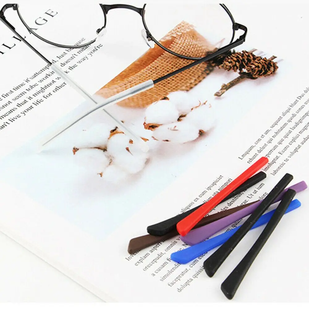 

Anti Slip Eyeglasses Silicone Glasses Ear Temple Tips Ear Hook Tubes