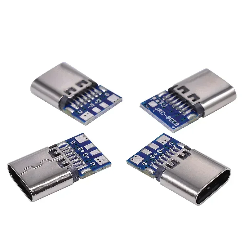 

1-10 шт., разъем USB 180 типа C, 14 контактов, розетка с отверстиями