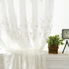 1PC Small Flower Countryside Embroidered Window Screen Solid Color Embroidered Window Screen 1