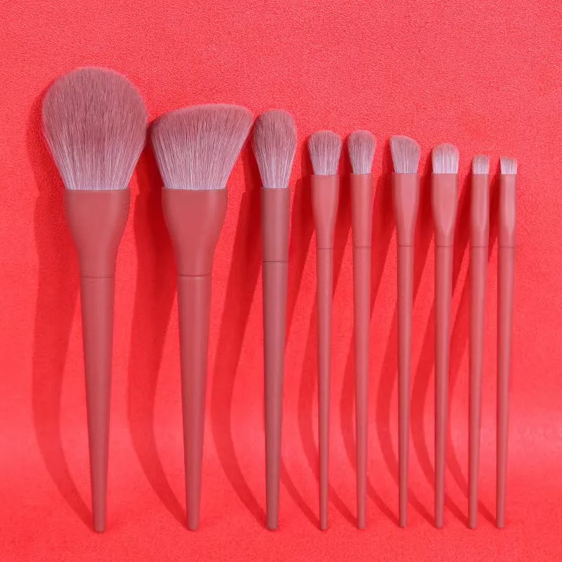 Kabuki Makeup Brushes Set, Beleza Cosmética Ferramentas, Rosto, Fundação, Pó, Sombra de Olho, Sobrancelha, Destaque, Mistura, Doces