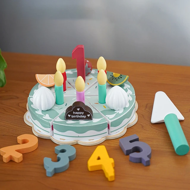 Brinquedo de bolo de aniversário para crianças, Finja brincar
