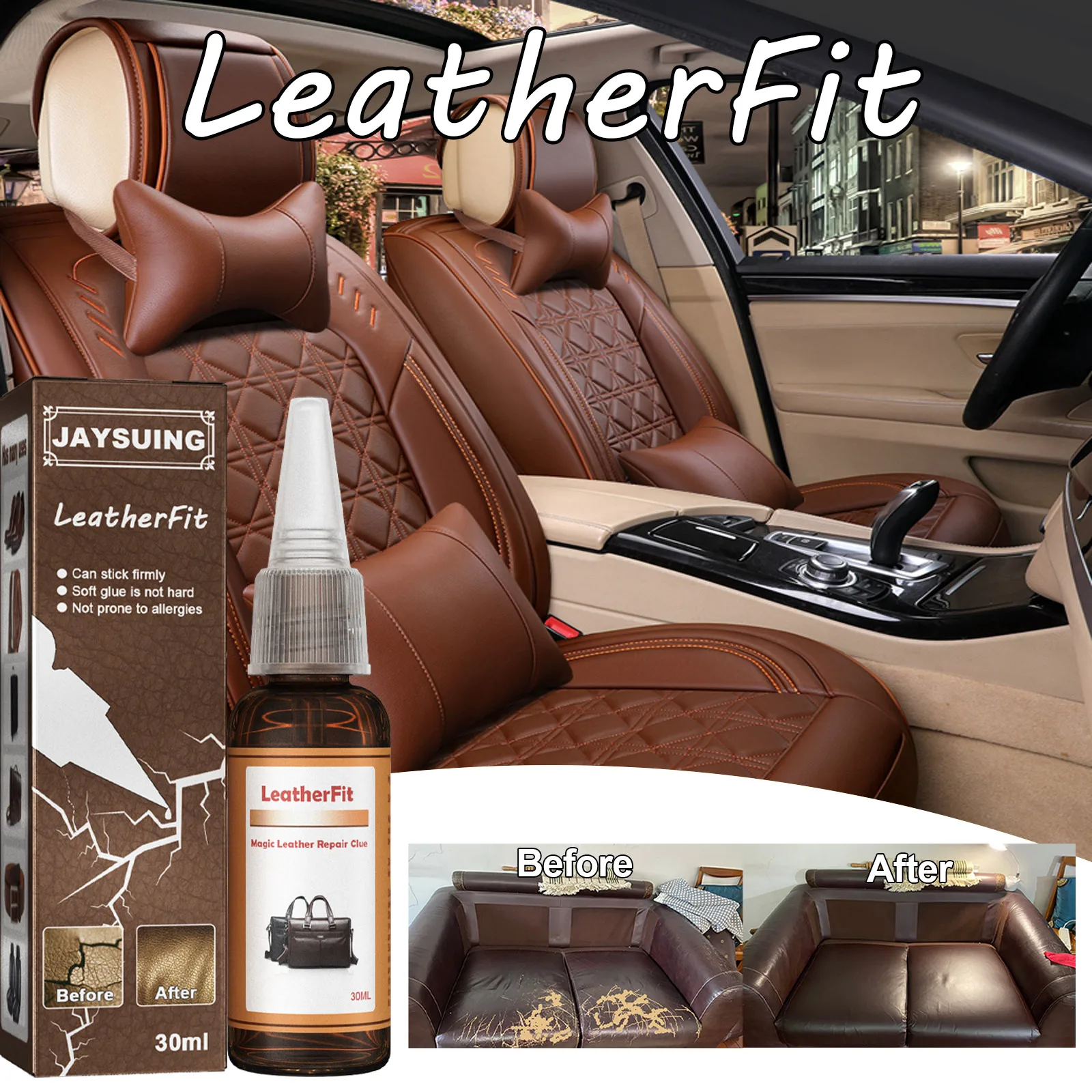 Leather Glue 30/60ml Leather Scratch Repair Soft Glue Incognito Transparent  Washable Liquid Glue Leather Adhesive Glue - Adhesives & Glue - AliExpress