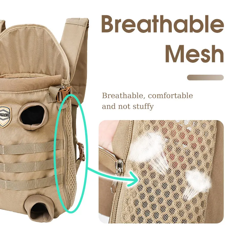 Front Dog Backpack Pet Carrier Shoulder Bag Portable Carrying For Pet Outdoor Travelling Accessories