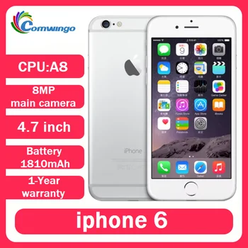 Used Apple iPhone 6 Mobile Cell Phone Unlocked Original Screen 8MP IOS 16/64/128GB ROM Fingerprint identification Touch ID