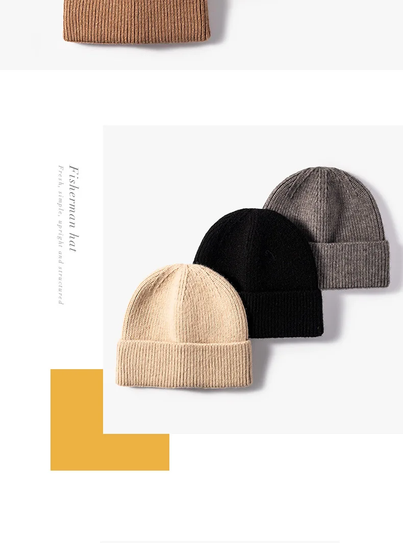 Winter Hats for Men Beanies Knitted Cuffed Hat Girls Students Autumn Caps Couples Warmer Bonnet Women Casual Cap