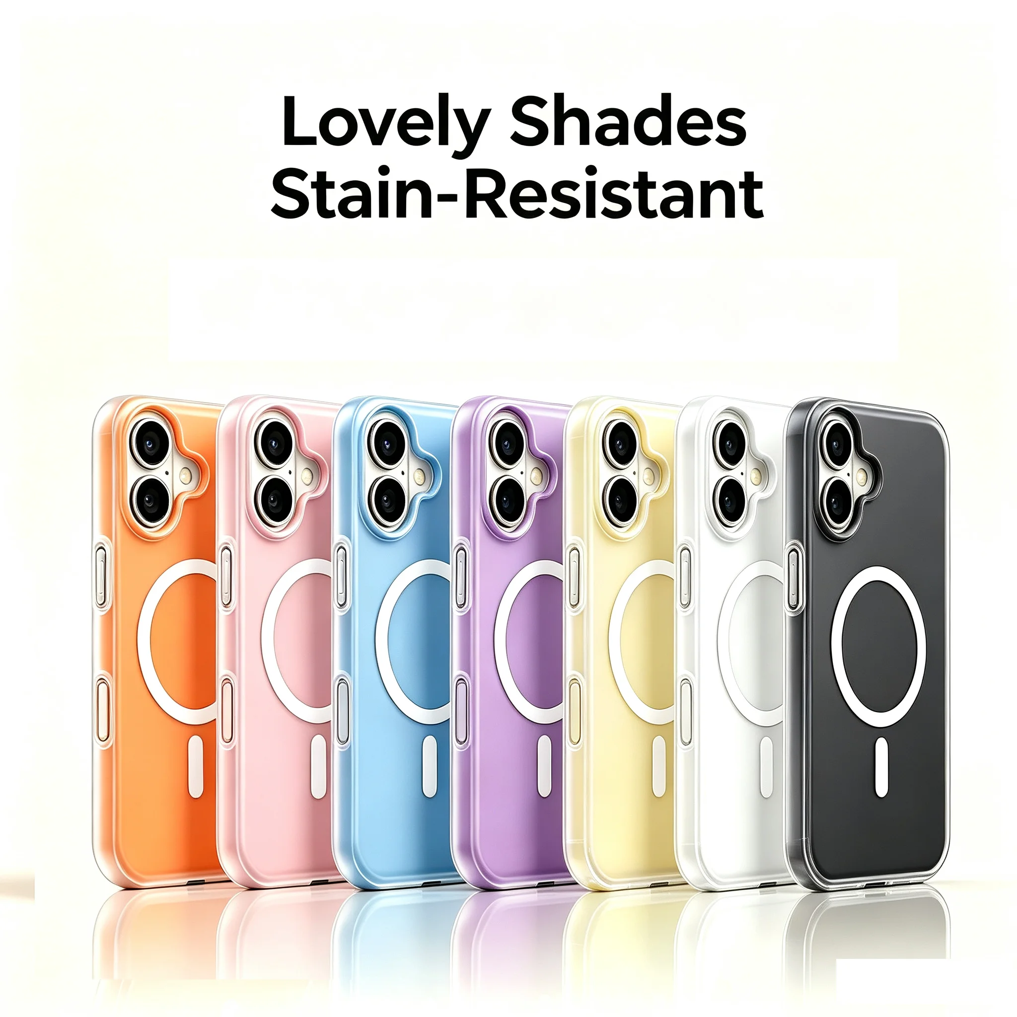 MagSafe-Compatible Magnetic Shockproof Silicone Case with Integrated Camera Cover