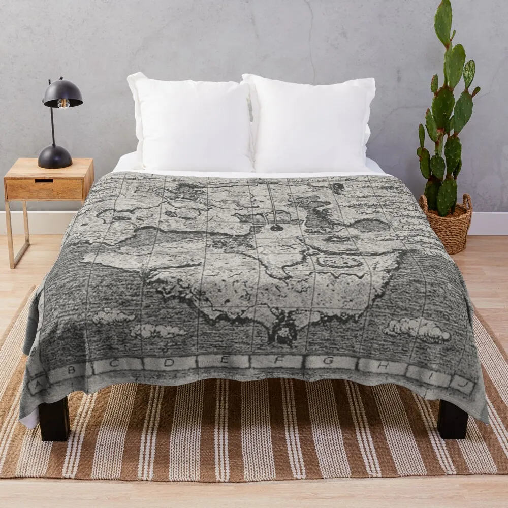 Shadow Of The Colossus Map Throw Coperta Soffici Softs Morbide Grandi Coperte Calde