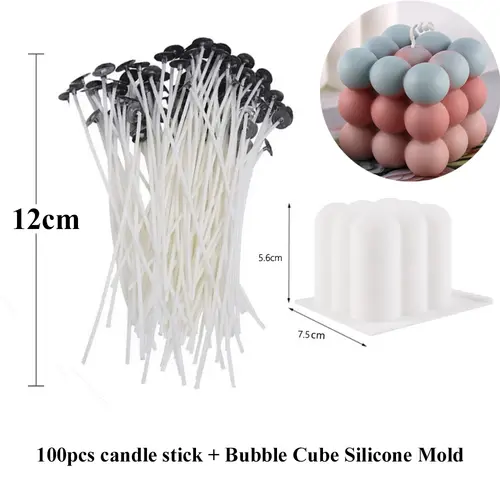 Smokeless Candle Wicks 2.6-20cm Pre-Waxed Cotton Core Wicks with Metal Sustainer Tabs DIY Handmade Candle Making Tools - Image 21