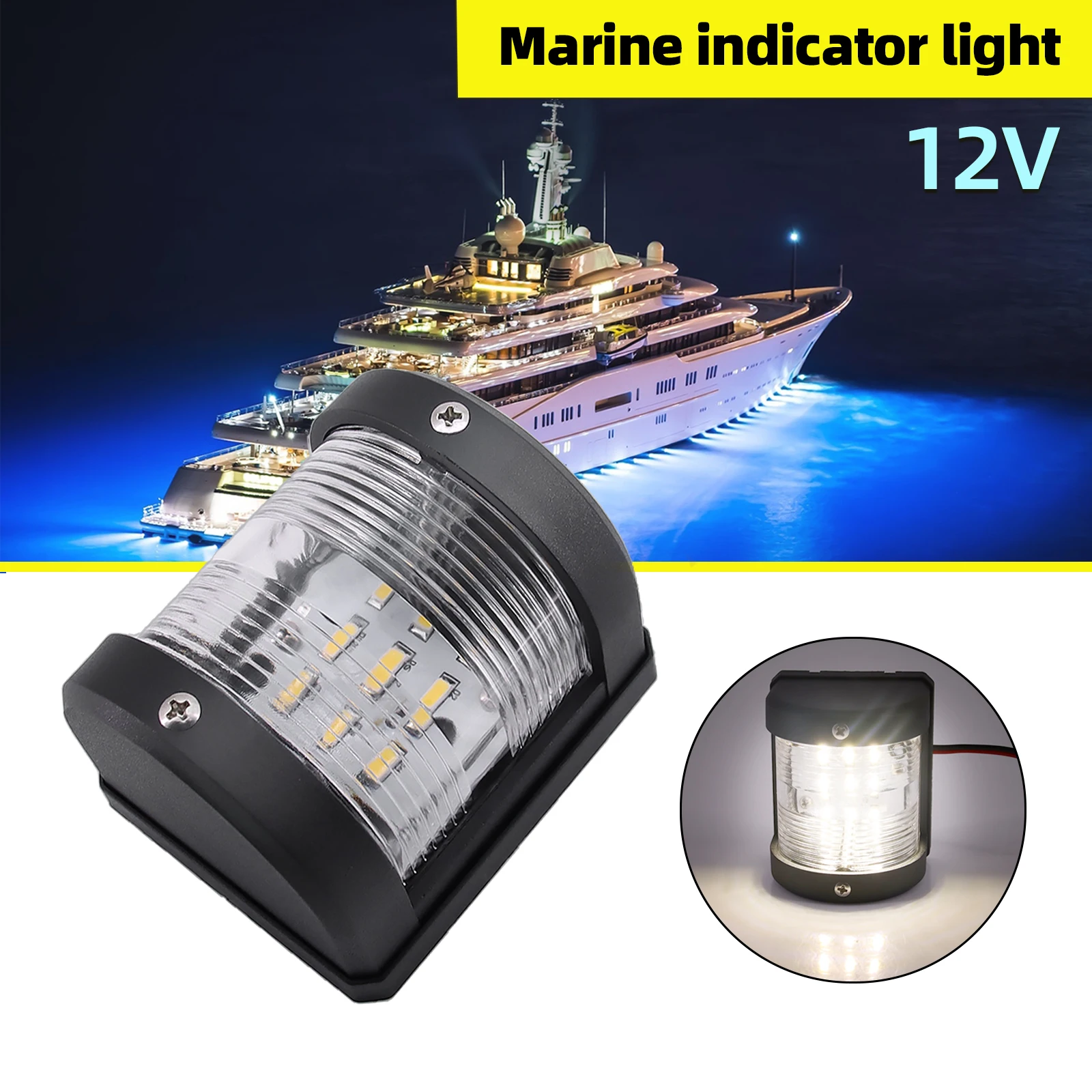 12V 24V Yacht-Bootsnavigationslicht Segellampe LED-Schiffslicht Marine-Bootsbeleuchtung Yacht Weiße LED-Leuchten