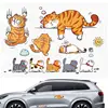 1 set Funny Car Sticker Cat Climbing Pet Animal Styling Stickers Car Scratch Cover Decoration Creative Bumper Decals Accessories 3
