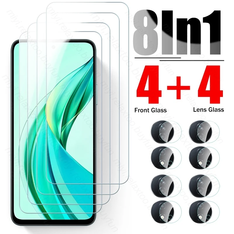 

8 In 1 Tempered Glass For Honor Smart 90 5G Camera Lens Screen Protector Honor90smart Honer Honar 90Smart 5G 2024 CLK-NX1 6.8"