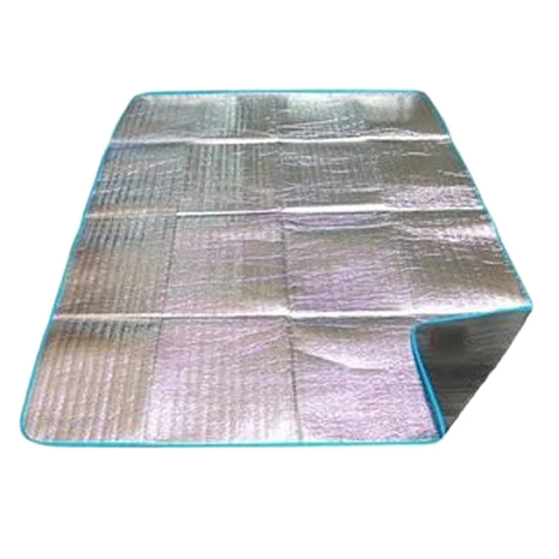 300*300cm Single & Double Sided Aluminum Film Dampproof Pad Anti-moisture Outdoor Camping Picnic Mat Tourist Family BBQ Travel 2