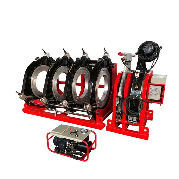 250-500mm 고품질 HDPE 파이프 맞대기 용접기, 플라스틱 파이프 유압식 맞대기 용접기