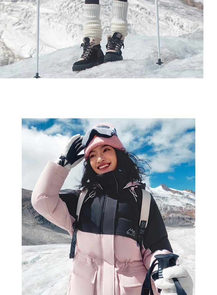 Chaqueta de plumas para mujer, de longitud media, con tres capas, suelta, con almacenamiento de calor, mangas raglán, nueva chaqueta de invierno a juego con la cintura.