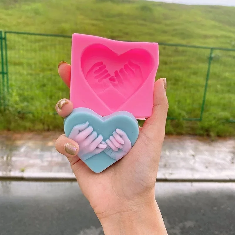 3D Heart-shaped Silicone Molds For DIY Candle Soap Chocolate