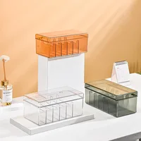 Acrylicjewelry Cover High-end Generous Band Clear Eyelash Nail Cosmetics Storage Box with Cover Design Dustproof Large Capacity 1
