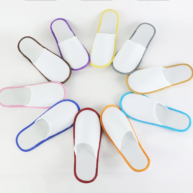 

Disposable Slippers Hotel Travel Slipper Sanitary Party Home Guest Use Men Women Unisex Closed Toe Shoes Salon Homestay