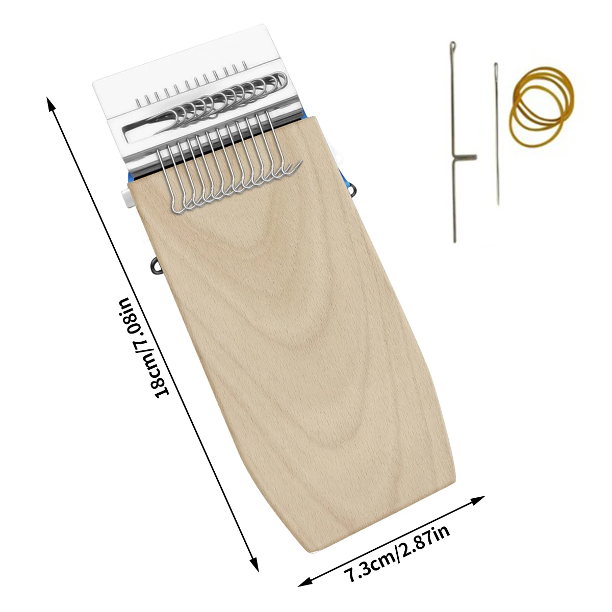Weaving Tools Rectangular Wooden Loom Speedweve Type Weave Textile Tool Darning Machine Mending Tool Stitching Mending Jeans Clothes