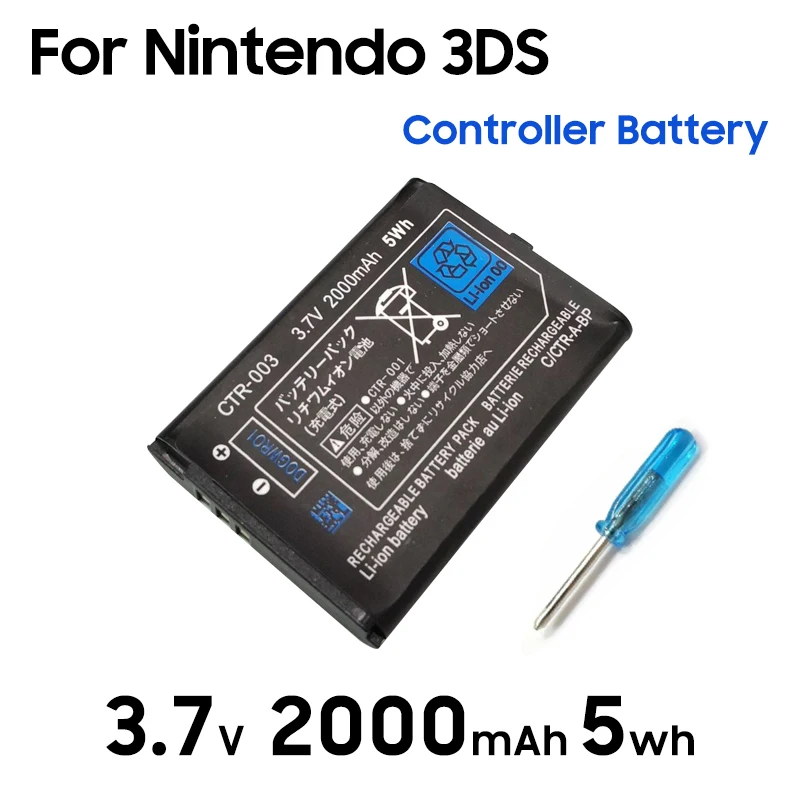 1PCS 3.7V 2000mAh CTR003 Rechargeable Lithium Liion Battery Pack For