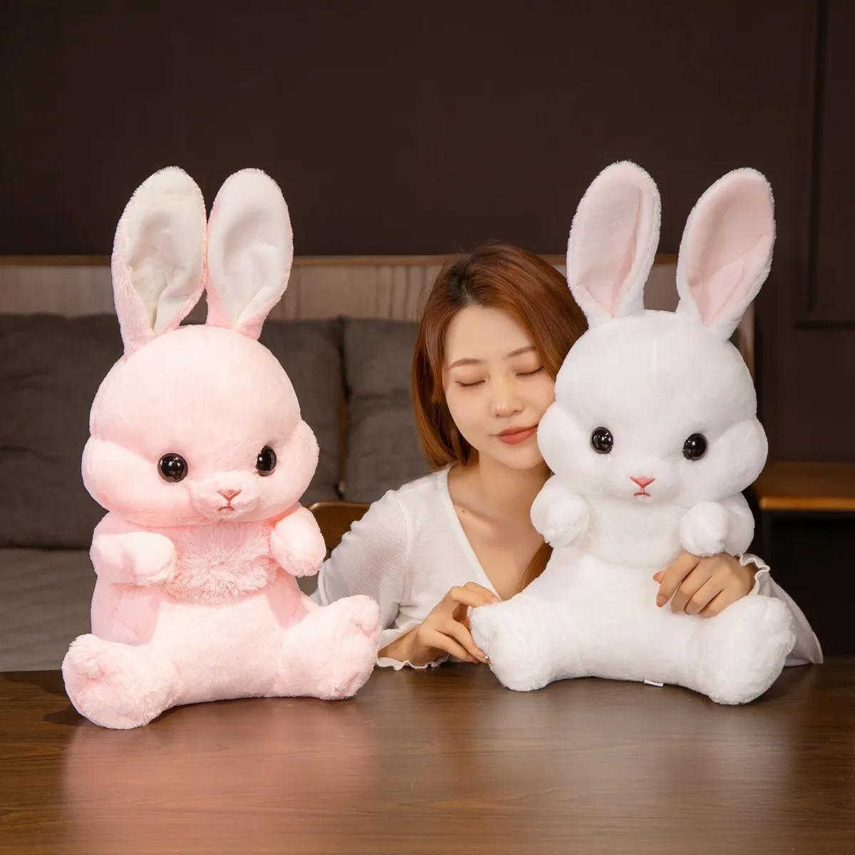 Soft Plush Kawaii Rabbit Stuffed Toy for Kids