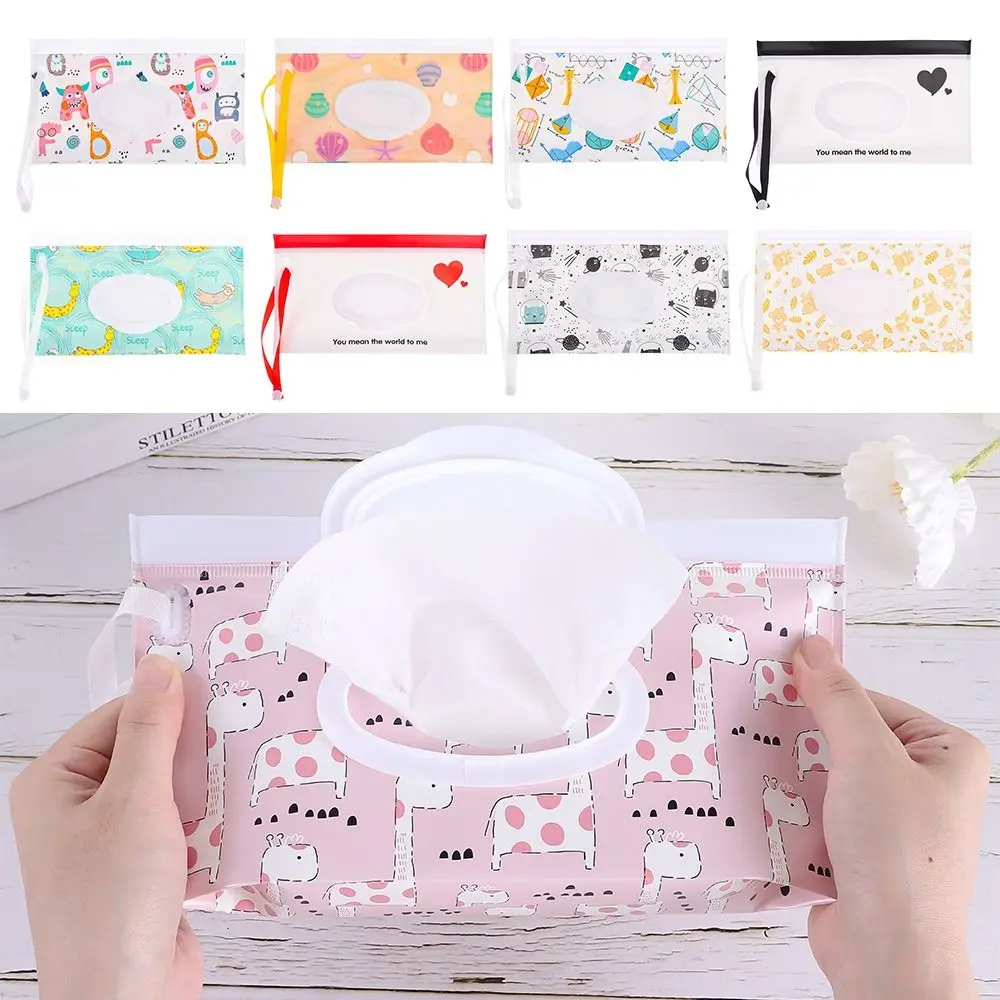 EVA Baby Wet Wipe Pouch Portable Buckle Wipes Holder Case Flip Cover Snap-Strap Reusable Wet Wipe Bag Outdoor Useful Tissue Box wet wipe case baby wipe case wet wipes case tissue box wet wipes box