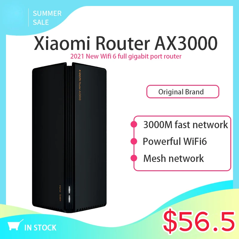 Nuovo Router Xiaomi Originale Ax3000 5Ghz Router Mesh Wifi6 Full Gigabit Mesh Ripetitore Wifi 4 Antenne Rete Extender Mesh Router
