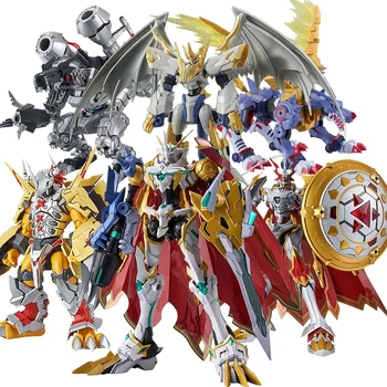 Bandai Original Anime Digimon Adventure War Greymon Garurumon Dukemon Action Figure Toys Collectible Model Gifts for Children 2