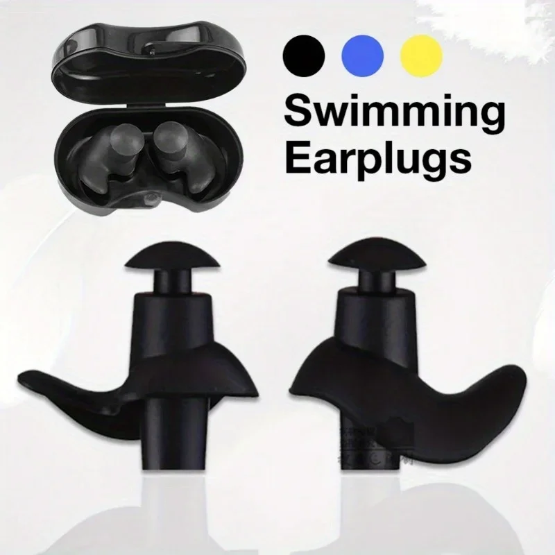 2PCS Swimming Earplugs Waterproof Reusable Silicone Ear Plugs Diving Sport Plugs For Water Surf Showering Bathing Accessories 4