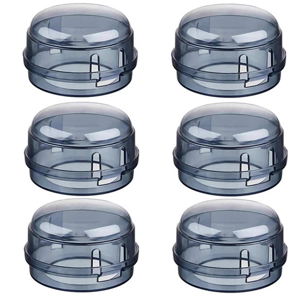 

Stove Knob Gas Covers Cover Child Safety Proof Oven Guard Lock Clear Lid Baby Cooker Kitchen Door Guards Case Range