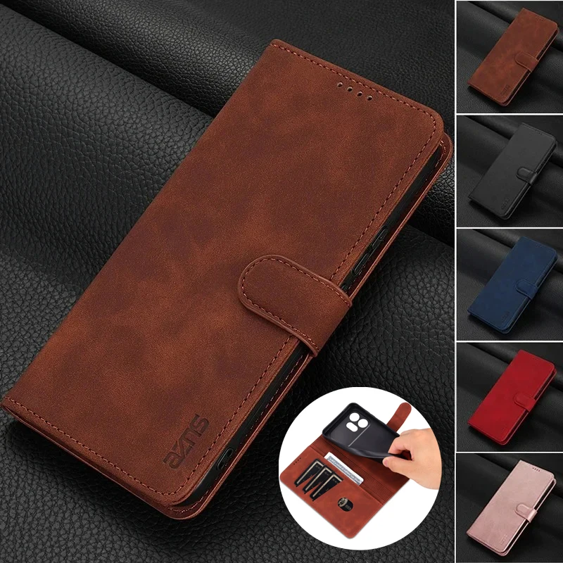 EUCAGR Wallet Magnetic Flip PU Leather Shockproof Holder Pocket Case in Black