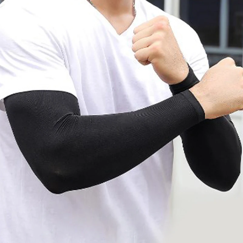 Sun protection arm sleeves 1pairs sports basketball cycling summer running UV volleyball sunscreen