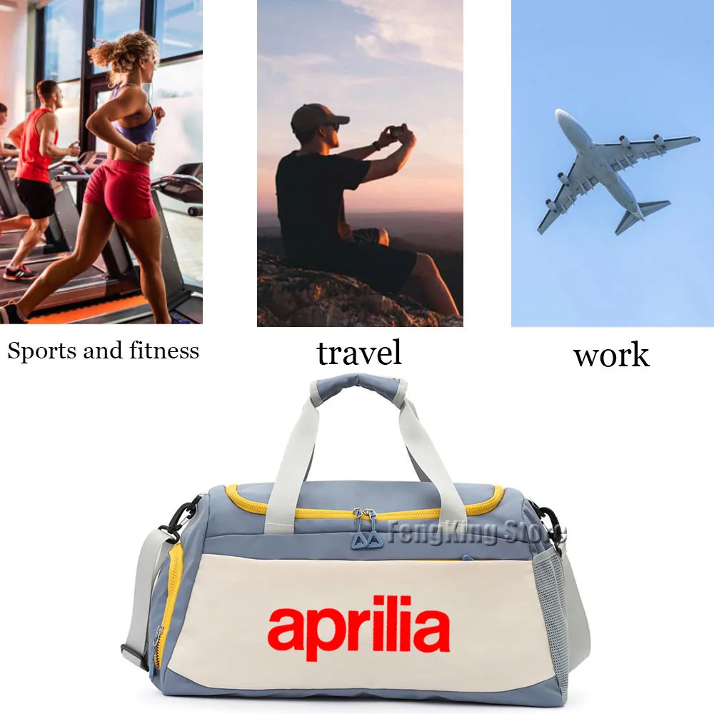 For aprilia racing rsv4 Motorcycle Large capacity exercise and fitness bag, outdoor yoga multifunctional