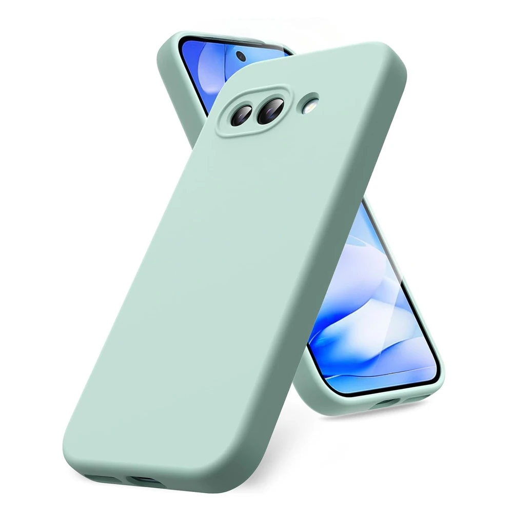 Elegant Liquid Silicone Phone Case in Pure Color