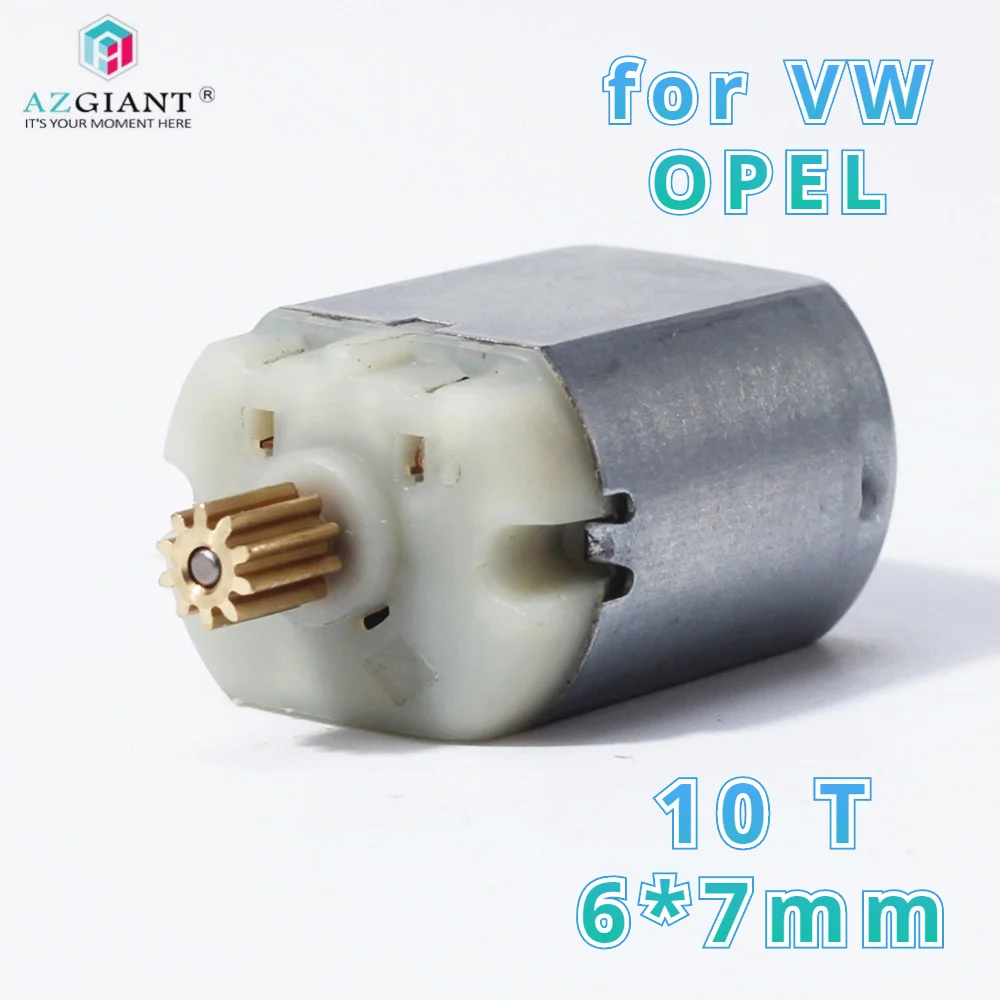 10 Pz Azgiant 10 Denti (6*7Mm) Auto Latch Door Lock Motor 12V Dc Per Volkswagen Golf 6 Cover Trunk Lock Per Opel Vectra C