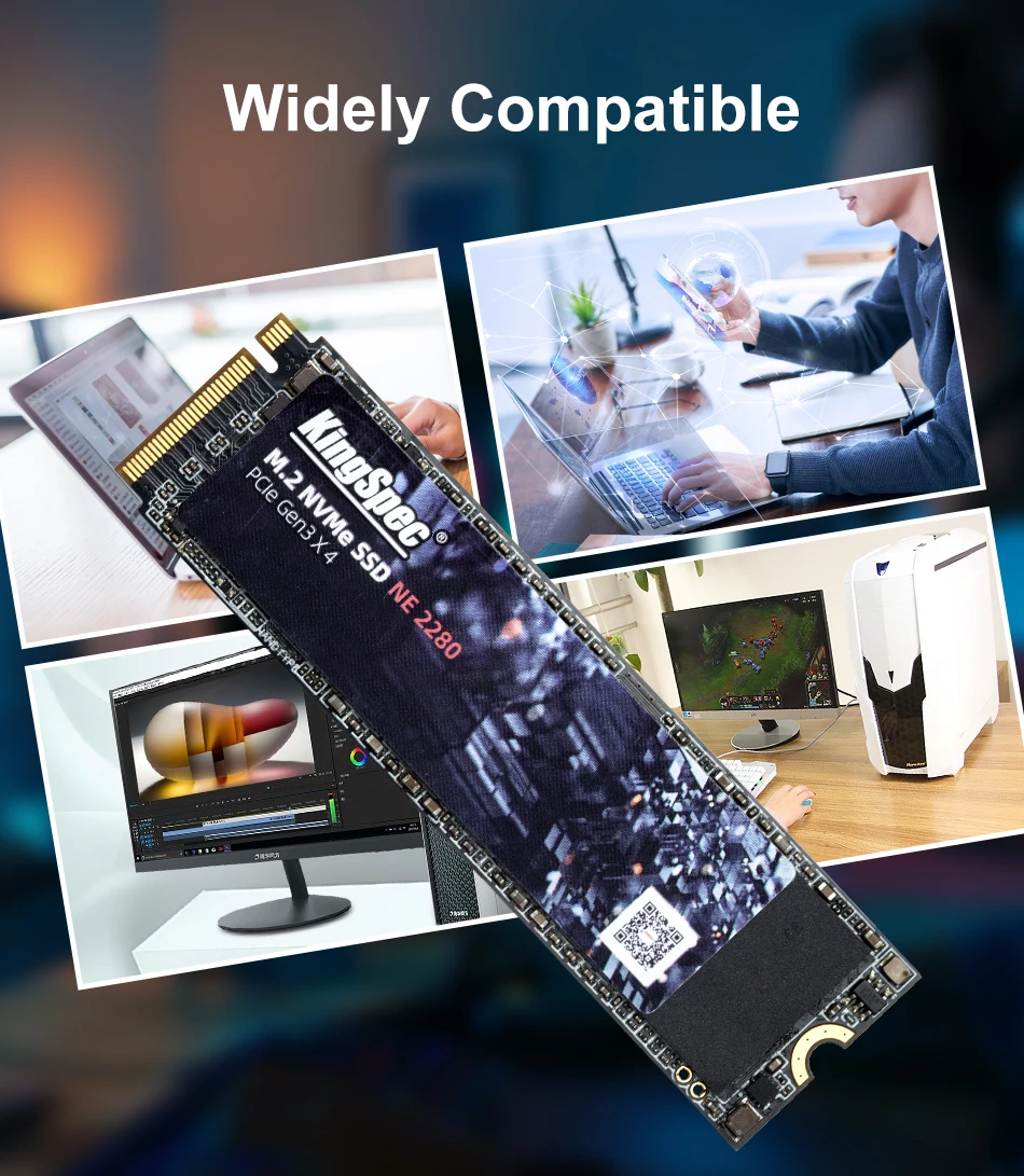 Фото KingSpec M.2 NVMW SSD 128 ГБ 256 ГБ 512 ГБ M2 SSD 1 ТБ 2 ТБ pcie NVMe 2280 PCIE SSD M.2 HDD PCIe внутренний жесткий диск для ноутбука MSI №5