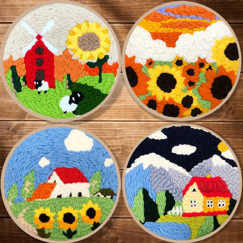 Sunflower Punch Needle Kit 1