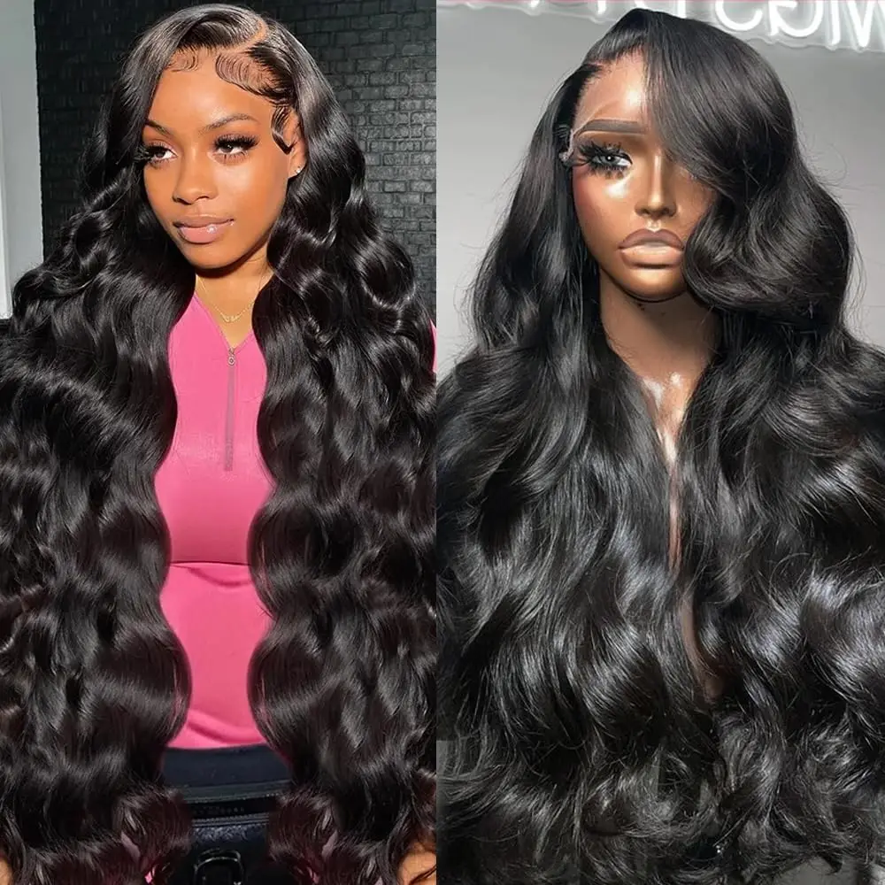 

Body Wave 13x6 HD Lace Frontal Wig 13x6 Transparent Lace 180% Density Pre Plucked With Baby Hair Brazilian Hair Wigs For Women