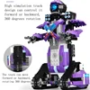 13004 Mobile phone RC APP programming control Remote Control Robot Crawler Car Model Building Block Bricks Kids Educational Toy 5