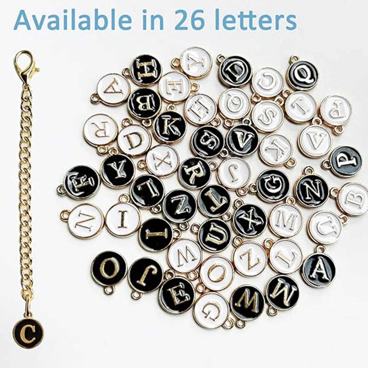 Cup Accessories Letter Accessories Cup 2Pcs Initial Name lD Personalized Handle charm Tumbler Insulated Mugs