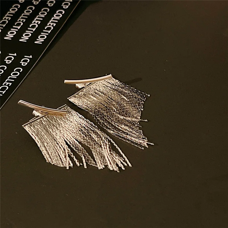 Dangle Earrings Drop Earrings Pendant Earrings Long Earrings Golden Earrings Crystal Tassel Earrings Fashion Statement Gold Color Bling Tassel Earrings For Women Female Wedding Daily Jewelry Gifts