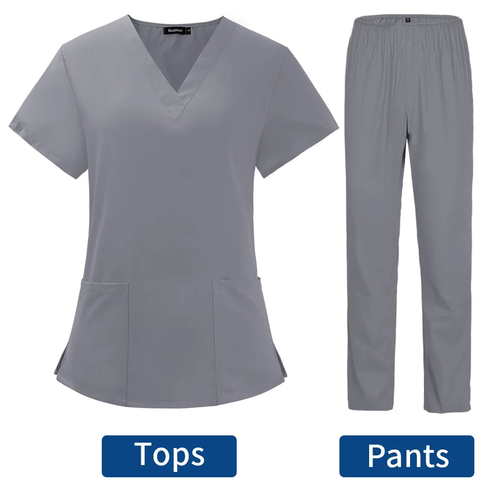 Pet Grooming Doctor Uniforms Non-sticky Hair Nurse Women Thin and Light Fabric Medical Clothes for Summer Clinical Uniform Woman medical uniform