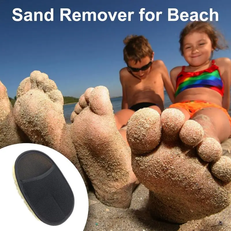 Sand Wipe Off Mitts Wipe Sand Mitt Parent-Child Beach Remover Gloves Remover For Beach Off Soft Mitt For