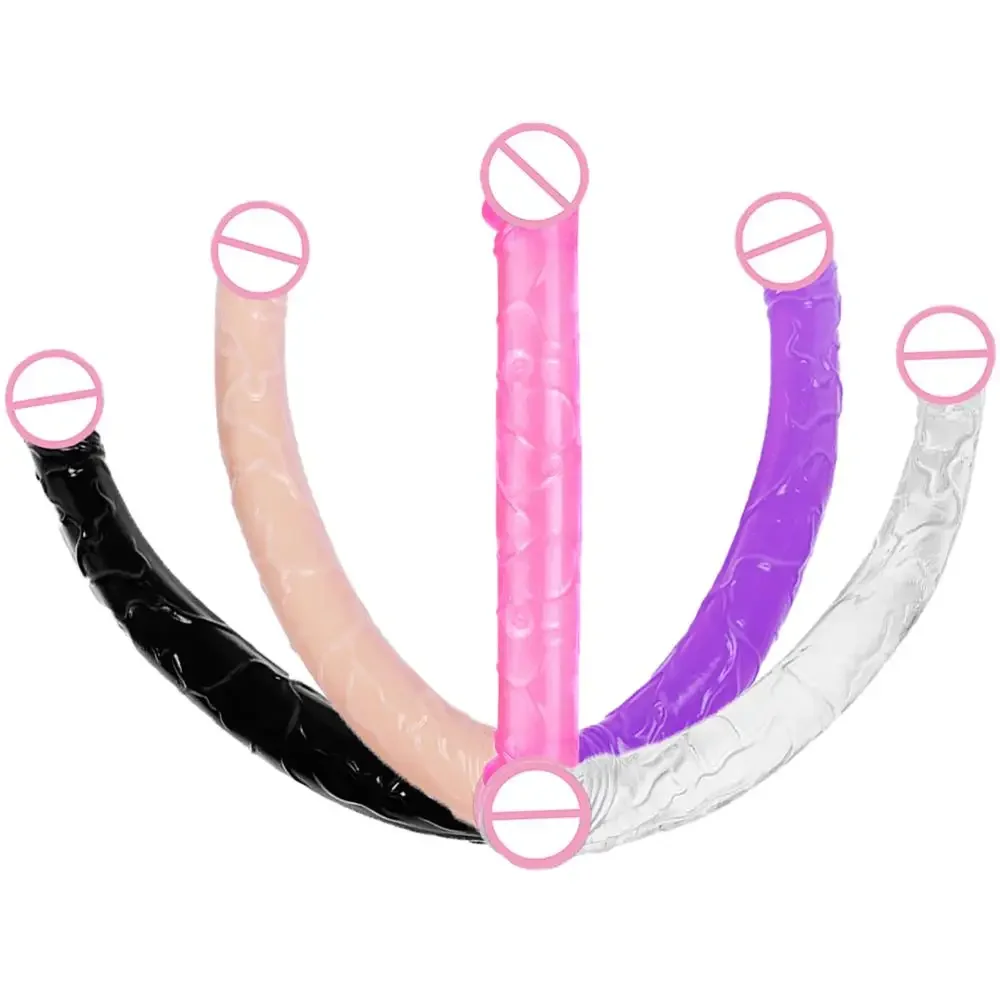 Sex Toys 44cm Long Double Dildo For Women Strapon Realistic Dildo Female Masturbator Sex Toys For Women Lesbian Penis Masturbation Toys